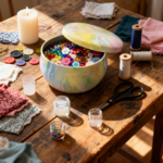 Marbled Colorful Jar