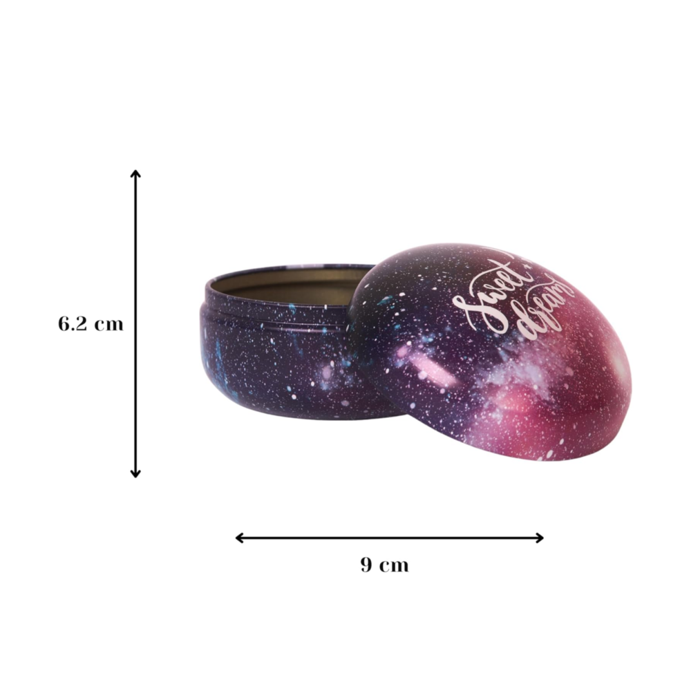 Galaxy Design Tinplate Container