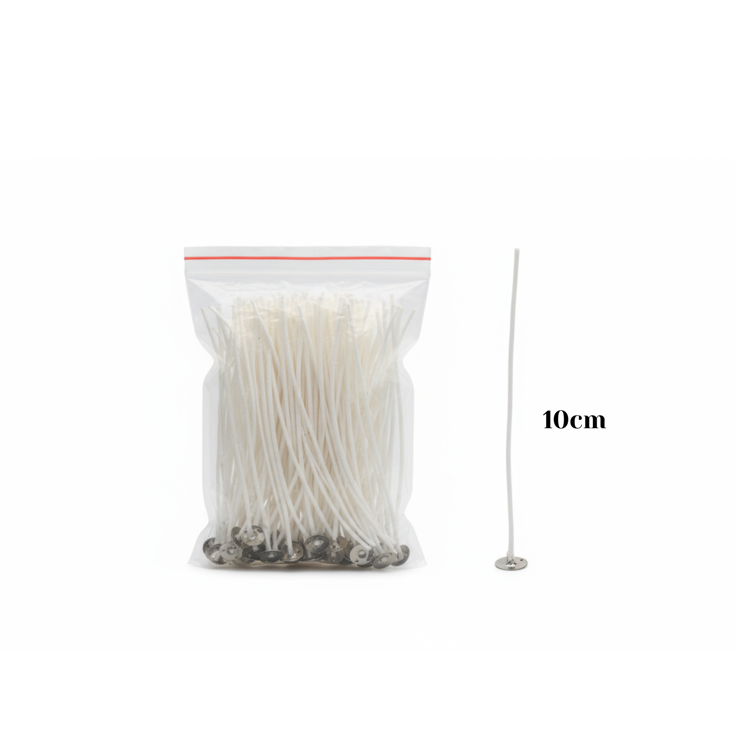 Cotton Wick 10cm with Metal Holder Cotton Wick 10cm with Metal Holder