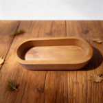 Wooden Oval Bowl