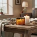 Yellow Embossed Glass Storage