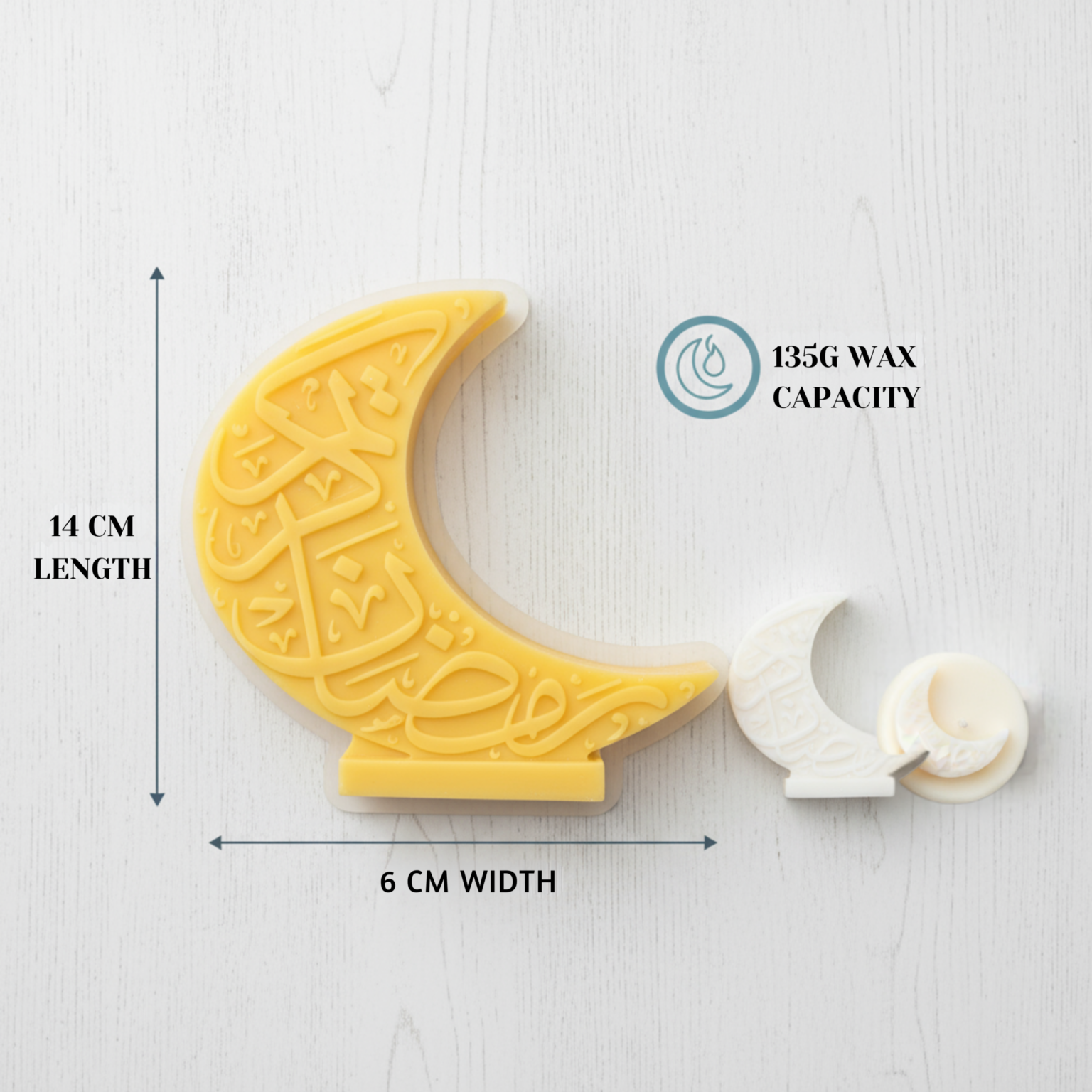 3D Crescent Moon Silicone Mould