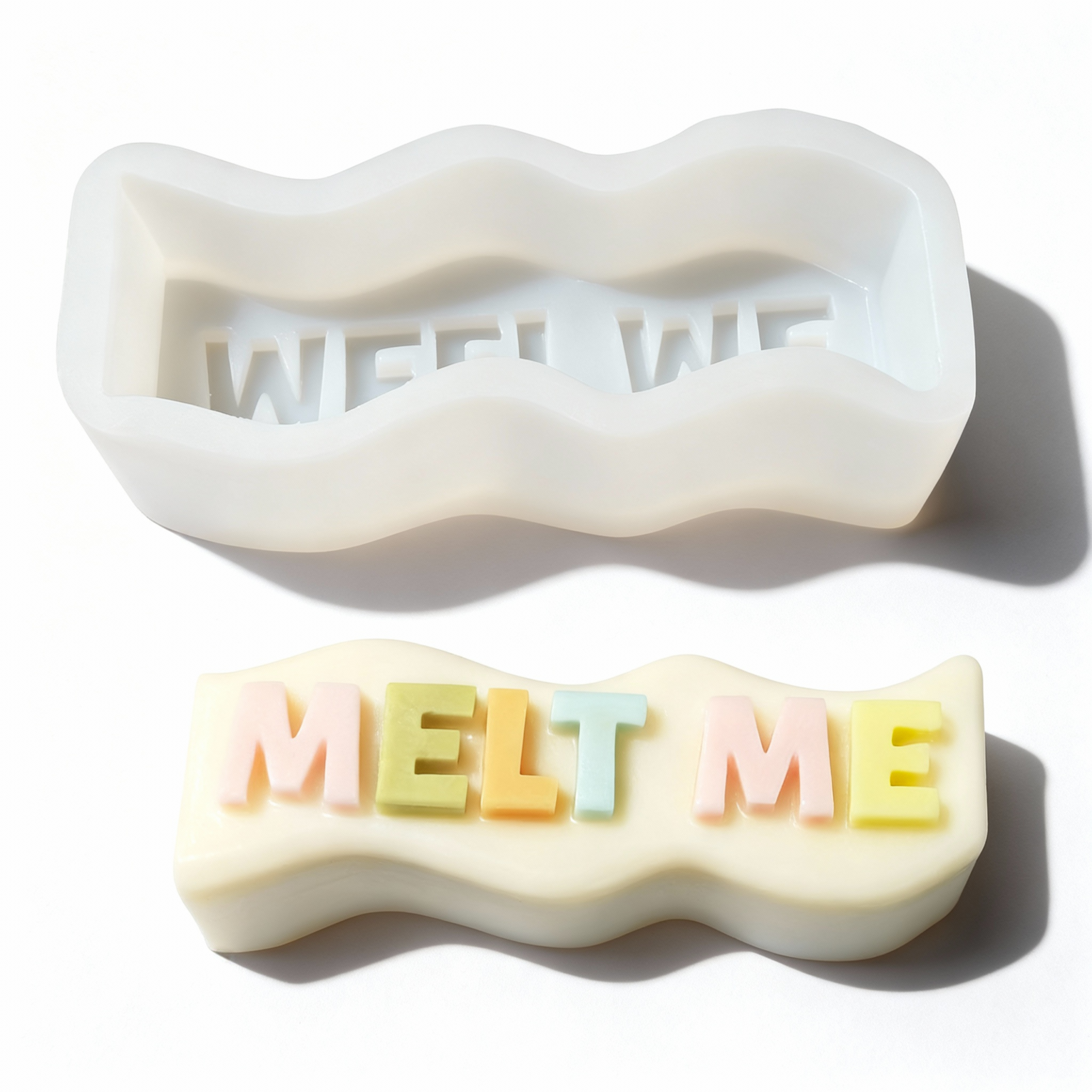 Melt Me word Silicone Mold Melt Me word Silicone Mold