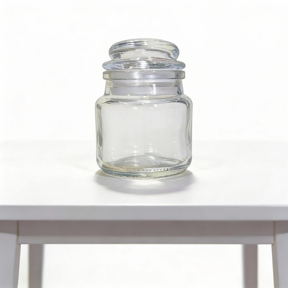Clear Glass Storage Jars with Lids,8x5,100g