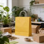 Yellow Cardboard Packing Bag 26×24 cm
