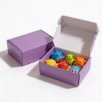 Purple Cartoon Storage Box – 25 × 25 cm