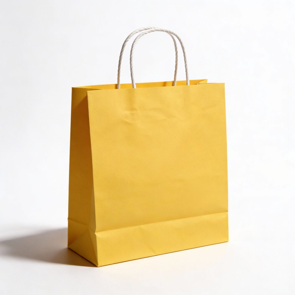 Yellow Cardboard Packing Bag 26×24 cm