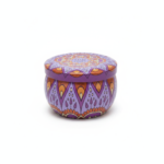 Purple Mandala Metal Storage Tin 5 × 7.5 cm – 100g Capacity