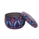 Colorful Blue with Purple Tinplate Mini Jar 50ml 3.8 × 6.2 cm, 50ml