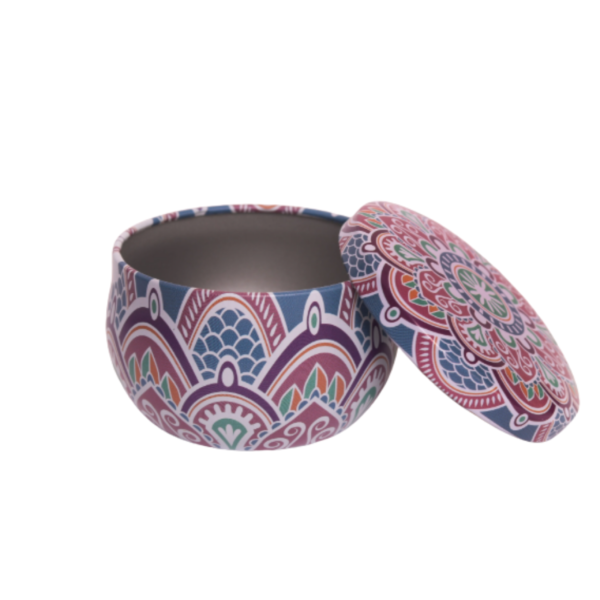 Colorful Purple with Blue Tinplate Mini Jar 50ml 3.8 × 6.2 cm, 50ml