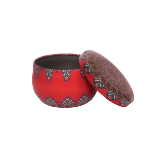 Red Tinplate Mini Container 50ml 3.8 × 6.2 cm, 50ml