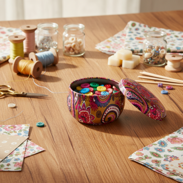 Colorful Yellow with Pink Lid Tinplate Mini Jar 50ml 3.8 × 6.2 cm - Image 3