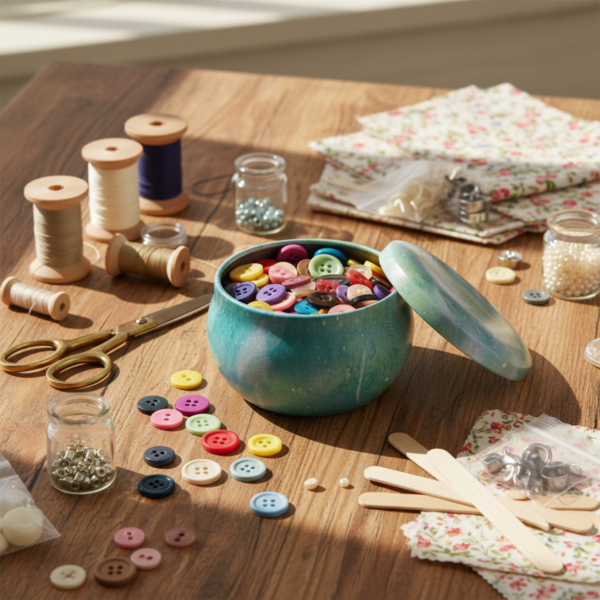 Colorful Blue Tinplate Mini Jars 50ml 3.8 × 6.2 cm, 50ml - Image 3