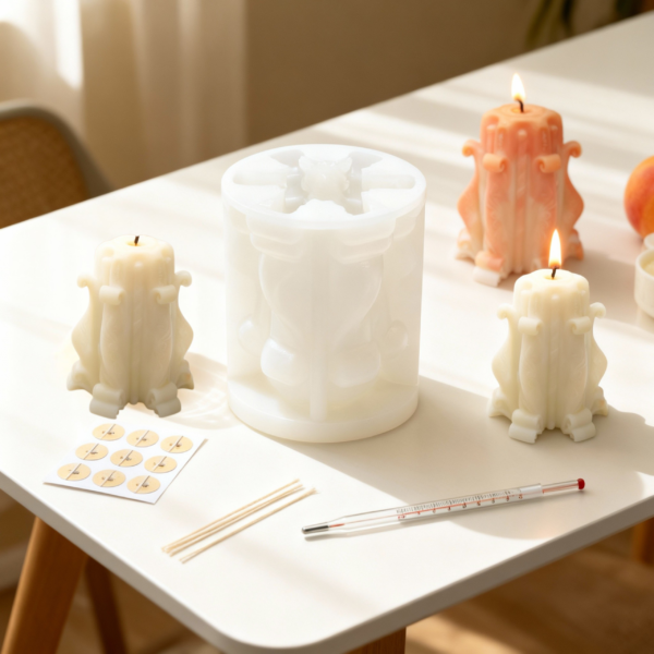 Rose Candle Silicone Mold for Candle & Soap Making - Image 2