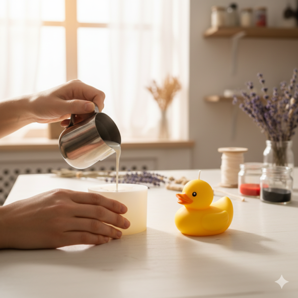 Large Duck Silicone Mold for Candle & Soap Making – Flexible DIY Mold for Handmade Duck-Shaped Candles and Soaps - Image 2