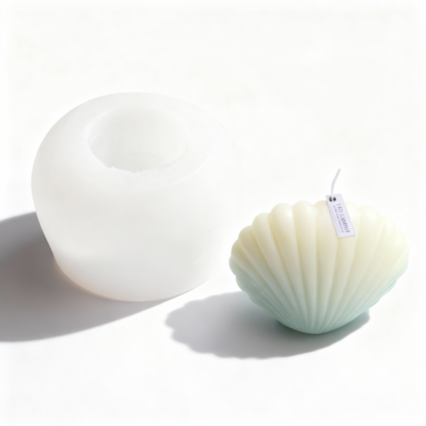 Seashell Silicone Mold. Ideal for Candle & Soap Making