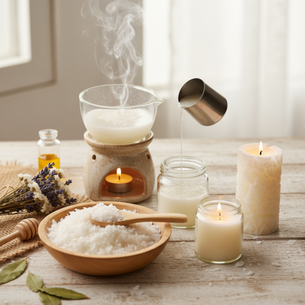 Natural White Palm Wax for Candle Making 1kg - Image 2