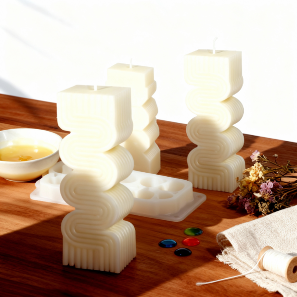 Braided Silicone Mold for Candle & Soap Making - Image 2