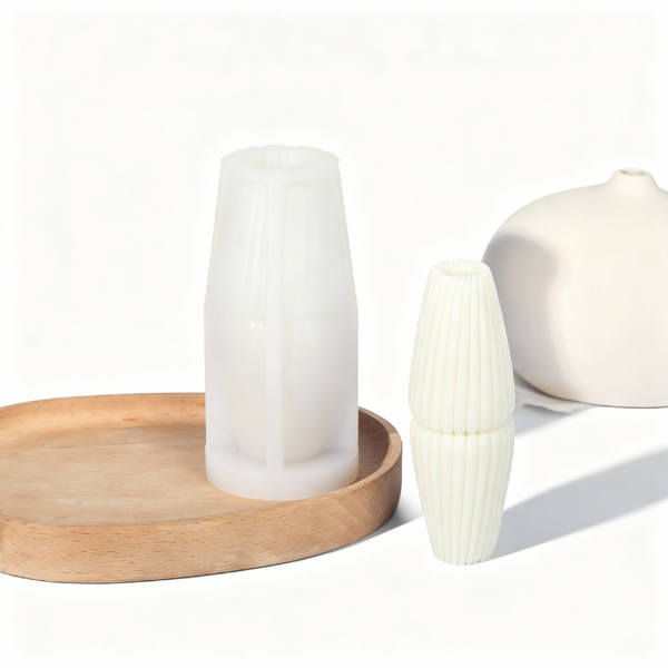 Vase-Shaped Silicone Mold for Candle & Soap Making