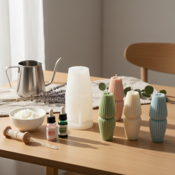 Vase-Shaped Silicone Mold for Candle & Soap Making - Image 2