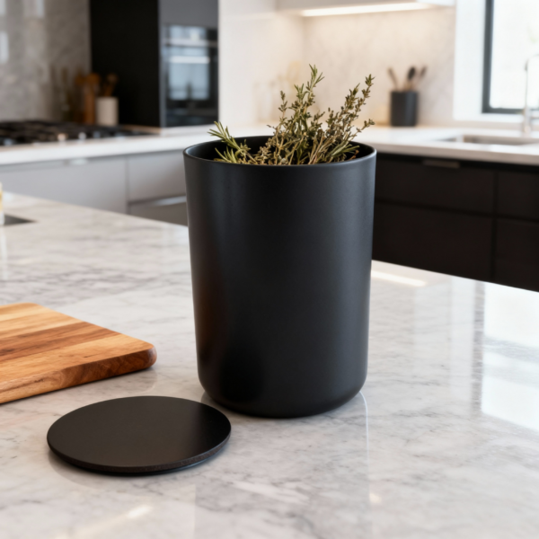 Imported Curved Glass Jar – 130g Capacity with Stylish Lid - Image 2