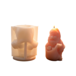 3D Santa Clause Silicone Mold for Candle and Soap Making