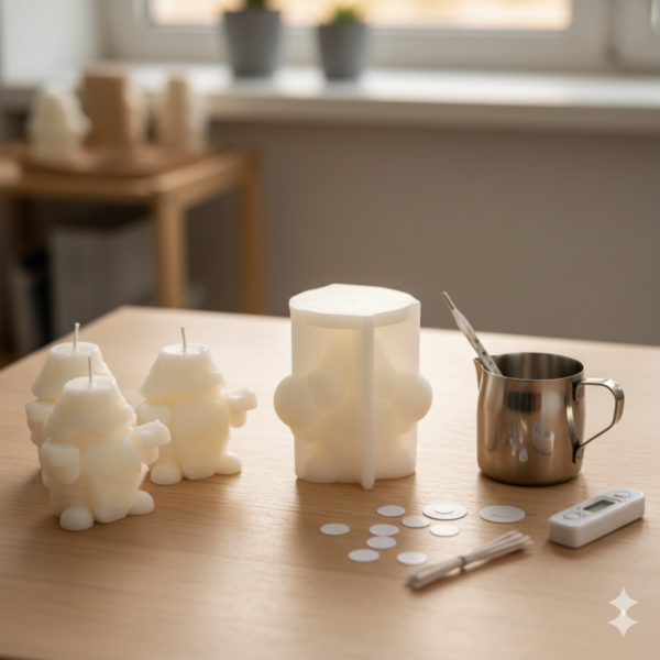 Papa Noel Silicone Mold for candle and soap making - Image 2