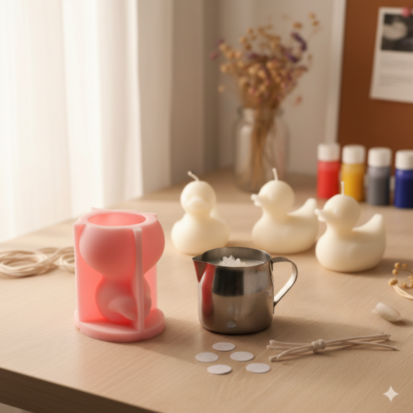 3D Small Duck Silicone Mold for candle and soap making - Image 2