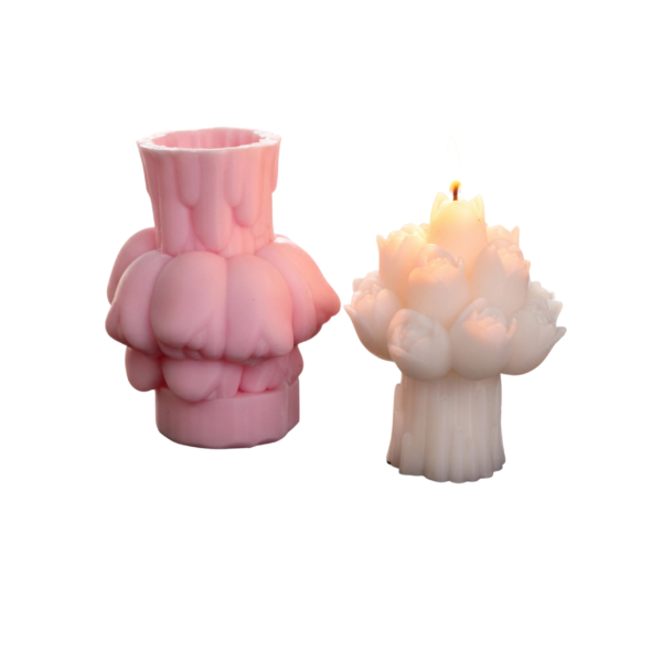 Small Flower Bouquet Silicone Mold. For Candle & Soap Making