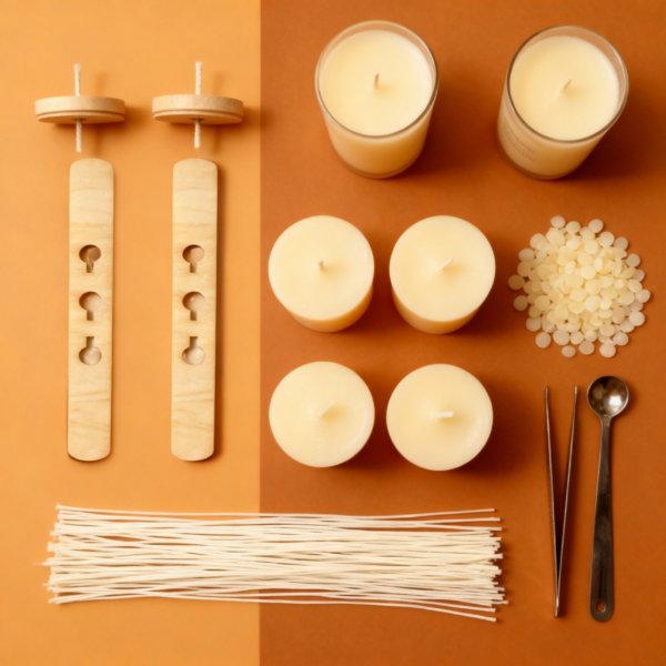 20 Pieces Candle Wick Centering Holders, Wood Wick Positioning Bars for DIY Candle Making Supplies - Image 2