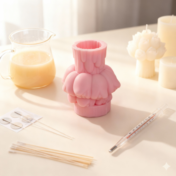 Small Flower Bouquet Silicone Mold. For Candle & Soap Making - Image 2