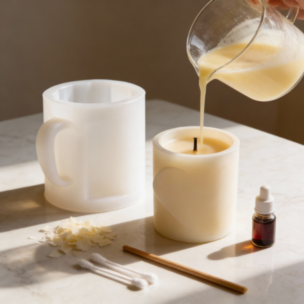 Mug Silicone Mold for Candle & Soap Making – Reusable Decorative Mold - Image 2