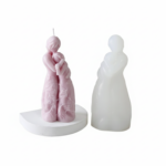 Mother & Daughter Silicone Mold. Elegant Mold for Candles and Soap making. 6*11cm, 100g capacity of wax