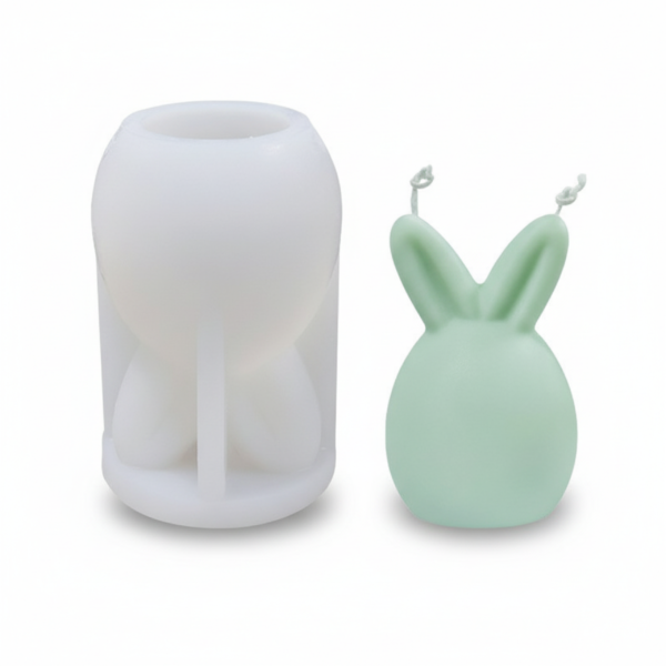 Bunny Face Silicone Mold. Cute Mold for Candles and Soap making