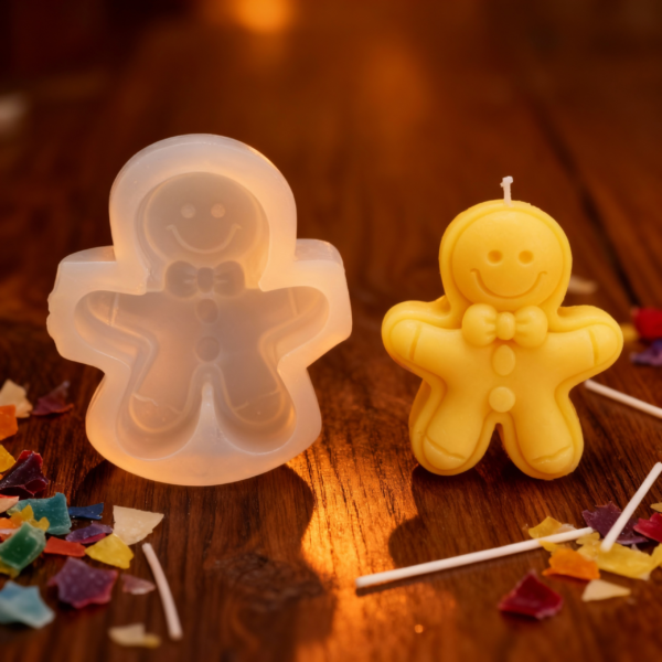 Ginger Man Silicone Mold for Candle & Soap Making – Fun DIY Mold - Image 3