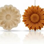 Sunflower Silicone Mold for Candle Making, Premium Non-Stick Heat-Resistant Flexible Soap Making Mould, DIY Wax Melts, 6 * 6 cm, 11 gram of wax