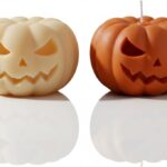 3D Pumpkin Silicone Candle Mold, 8x4 cm, 180g Capacity, Reusable for Soap and Wax Making, Heat-Resistant, Non-Stick