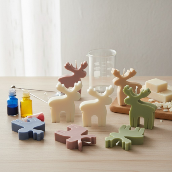Deer Silicone Mold for Candle & Soap Making – Reusable Decorative Mold - Image 2