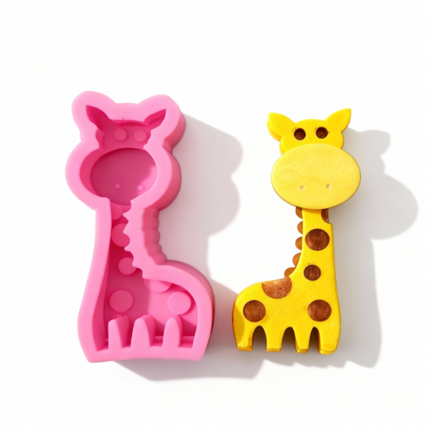 A Cute Giraffe Silicone Mold, for Candle and Soap Making