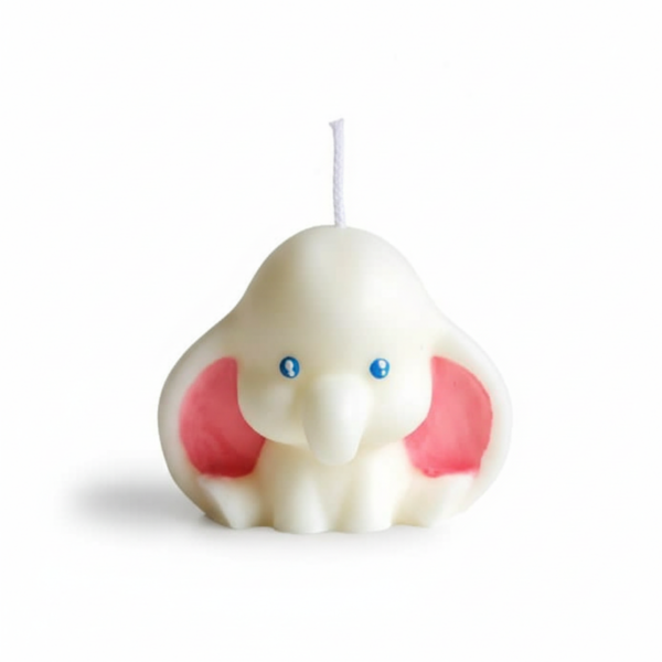 Small Cute Elephant Silicone Mold for Candle Making, and Soap – Reusable High-Quality Mold