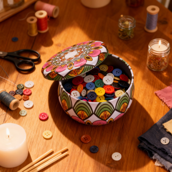 Colorful Tinplate Mini Jar 50ml 3.8 × 6.2 cm, 50ml - Image 3