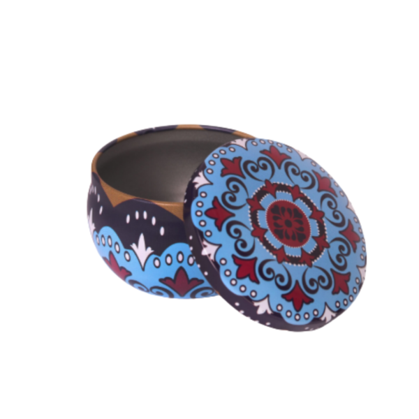 Blue Tinplate Mini Jar 50ml 3.8 × 6.2 cm, 50ml