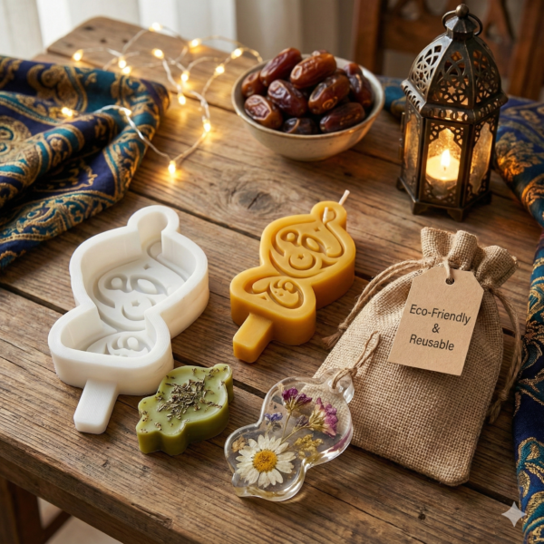 Fanoos Ramadan Silicone Mold for Candle & Soap Making – 9 × 5 cm Reusable Flexible Mold, 78g Wax Capacity – DIY Handmade Candle, Soap & Resin Craft Mold - Image 3