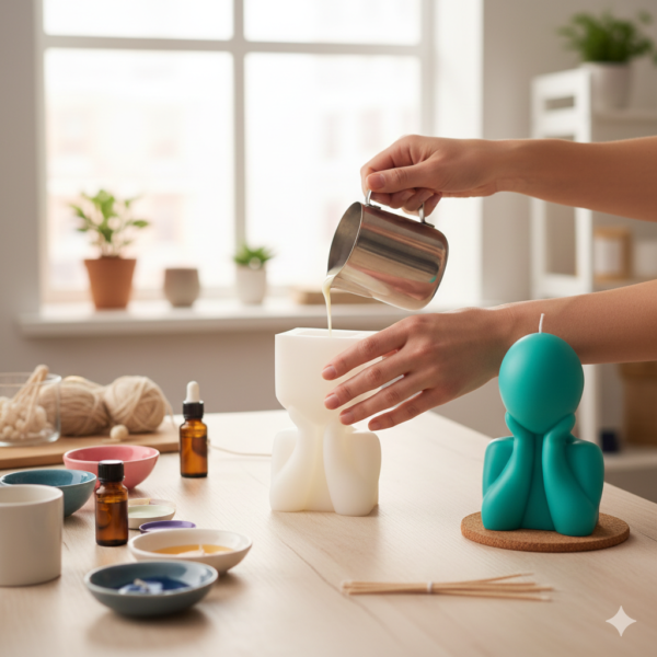 Sad Man Silicone Mold for Candle & Soap Making – Flexible DIY Mold for Handmade Character Candles and Soaps - Image 2