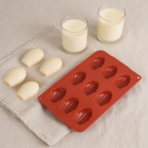 Silicone Mold for Candle & Soap Making. Madeleine Shell Shape Flexible & Heat Resistant - Image 3
