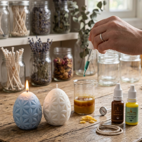 3D Floral Easter Egg Silicone Mold. Geometric Mandala Pattern. Flexible & Durable DIY Mold for Candle Making & Soap Crafting. For Beeswax, Soy Wax & all types of wax - Image 2