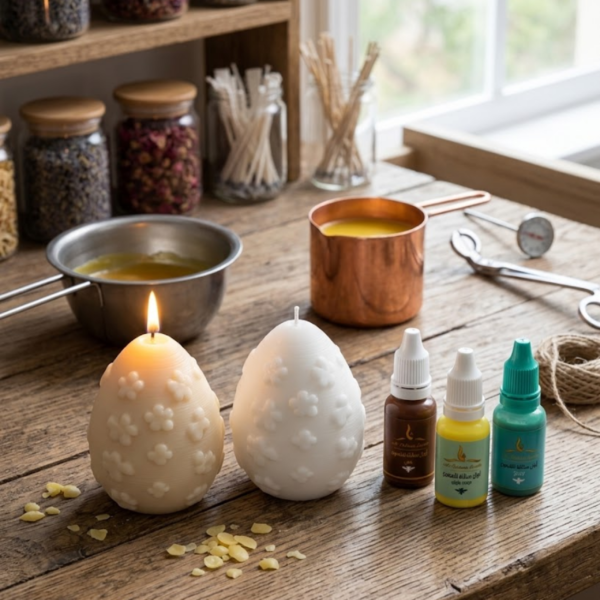 3D Daisy Flower Easter Egg Silicone Mold. Cute Raised Floral Pattern. Durable & Flexible DIY Mold for Candle Making & Soap Crafting. Spring Garden Textured Egg Shape for Beeswax, Soy Wax & all Types of Wax - Image 2