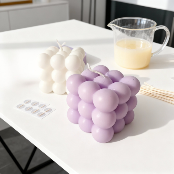 Bubble Design Silicone Mold Unique Mold for Candles, Soap making - Image 3