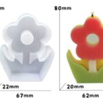 3D Flower Silicone Mould for Candle and Soap Making
