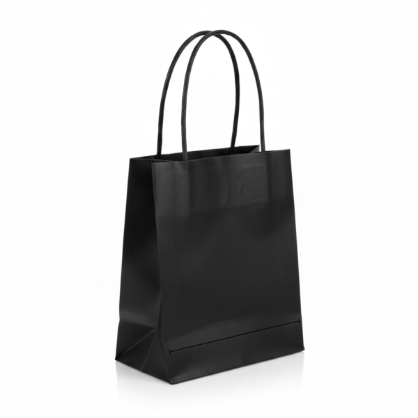 Black Cardboard Packing Bag Durable Storage & Shipping Bags 14×17×8 cm, Multipurpose
